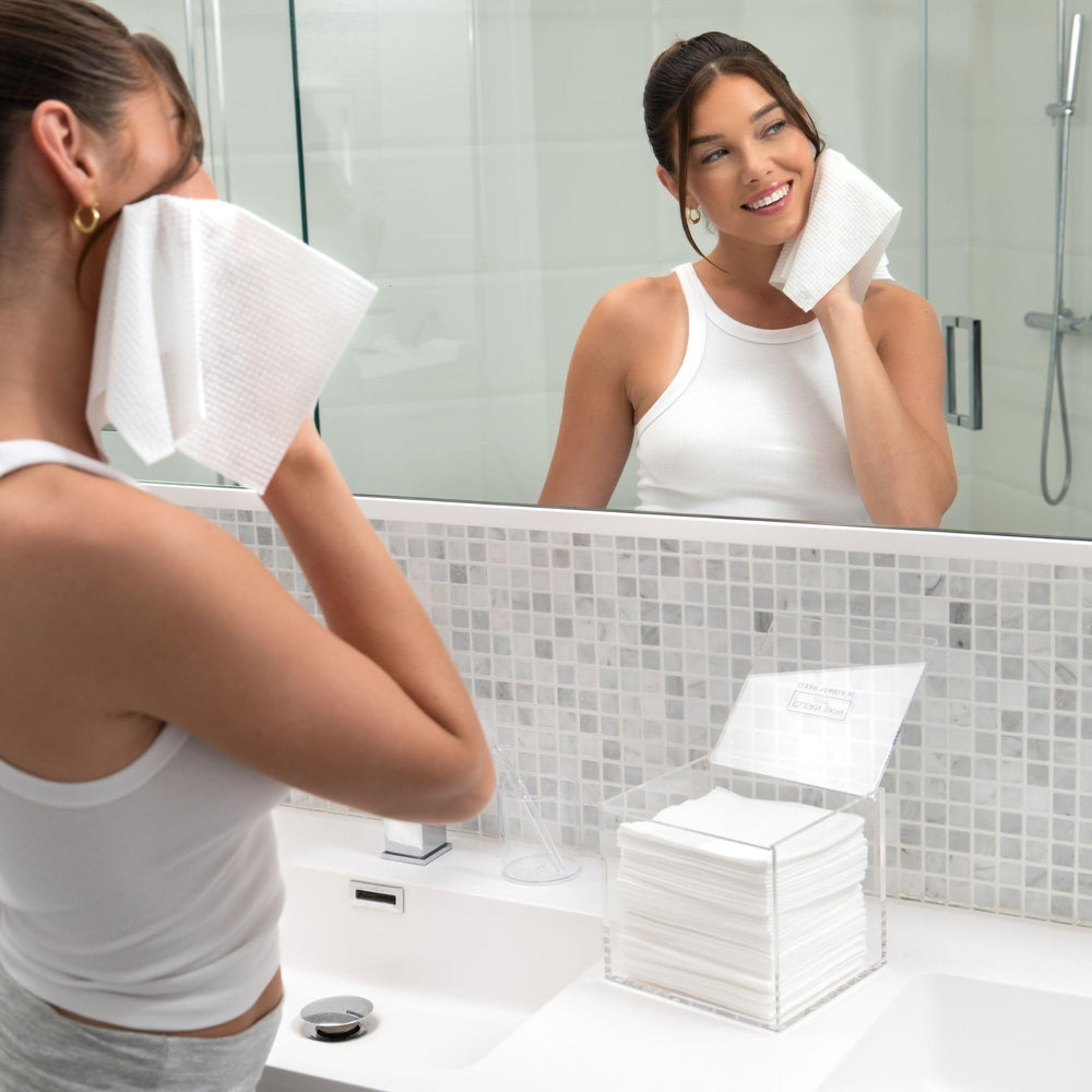 CLEAN SKIN CLUB perfil que muestra dimensiones compactas y estructura estable