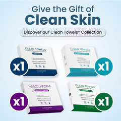 Clean Skin Club toallita en uso tras ejercicio para limpieza rápida