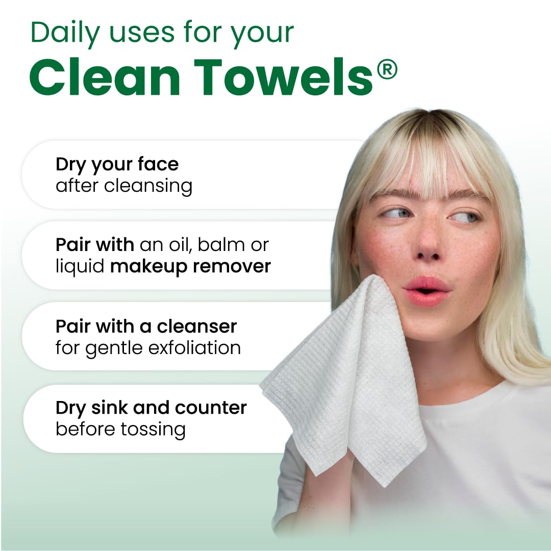 CLEAN SKIN CLUB toallas en bolso de viaje mostrando conveniencia portable