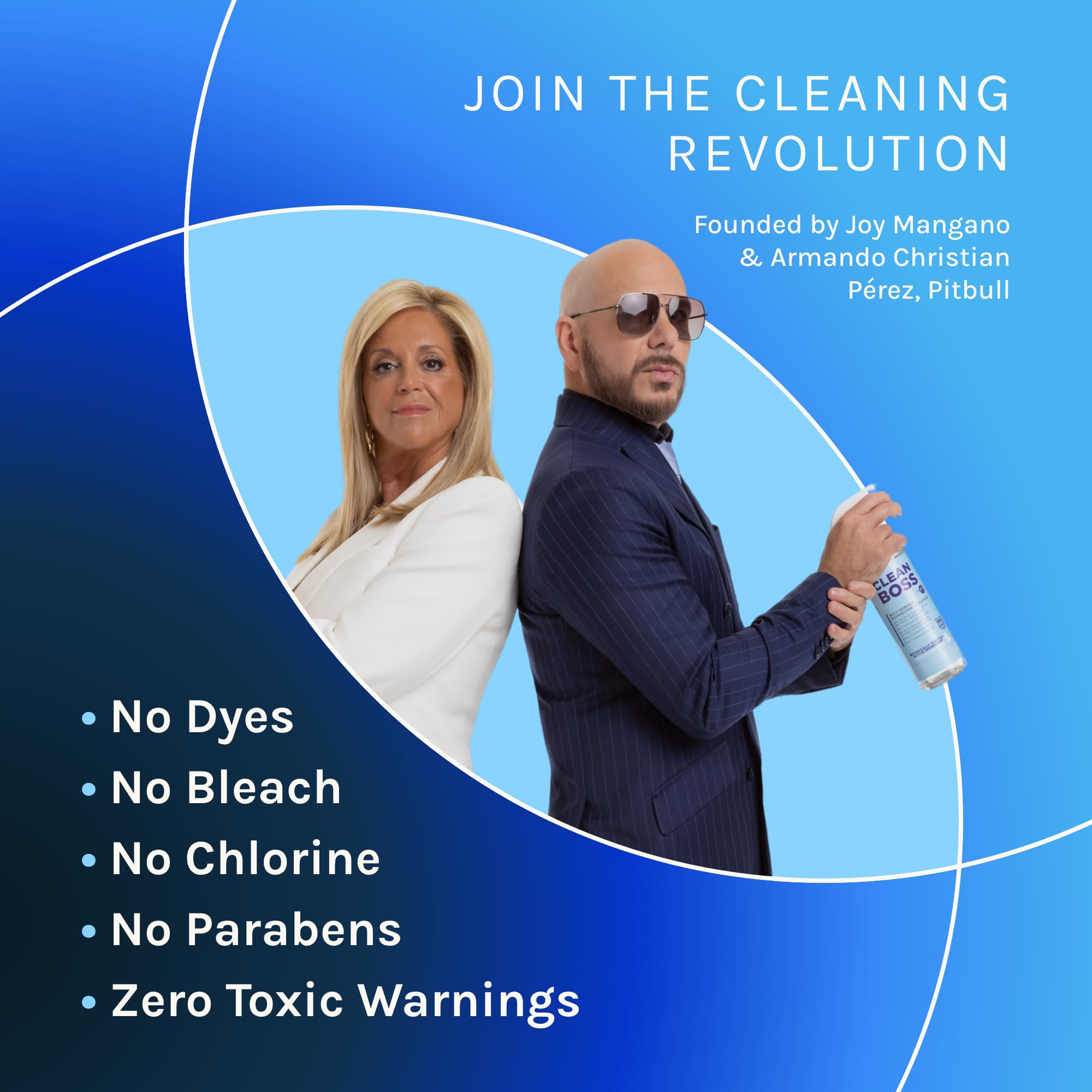 CleanBoss en uso sobre encimera, limpia y desodoriza superficies