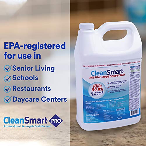 CleanSmart etiqueta cercana con instrucciones y registro EPA para confianza