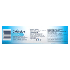 Clearblue detalle del folleto de instrucciones fácil de seguir y seguridad