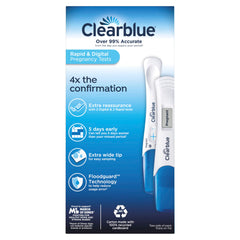 Clearblue prueba digital con pantalla y cuenta regresiva para lectura clara