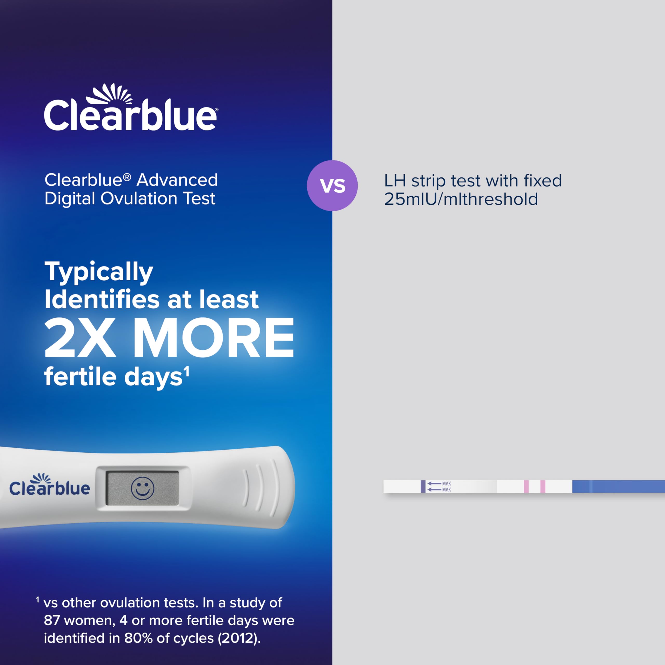 Pareja consultando resultados Clearblue para planificar relaciones