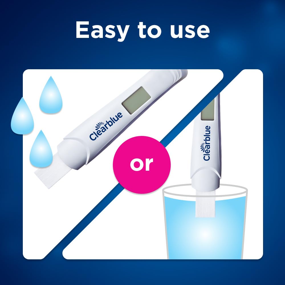 Clearblue indicador luminoso tipo semáforo confirmando muestreo