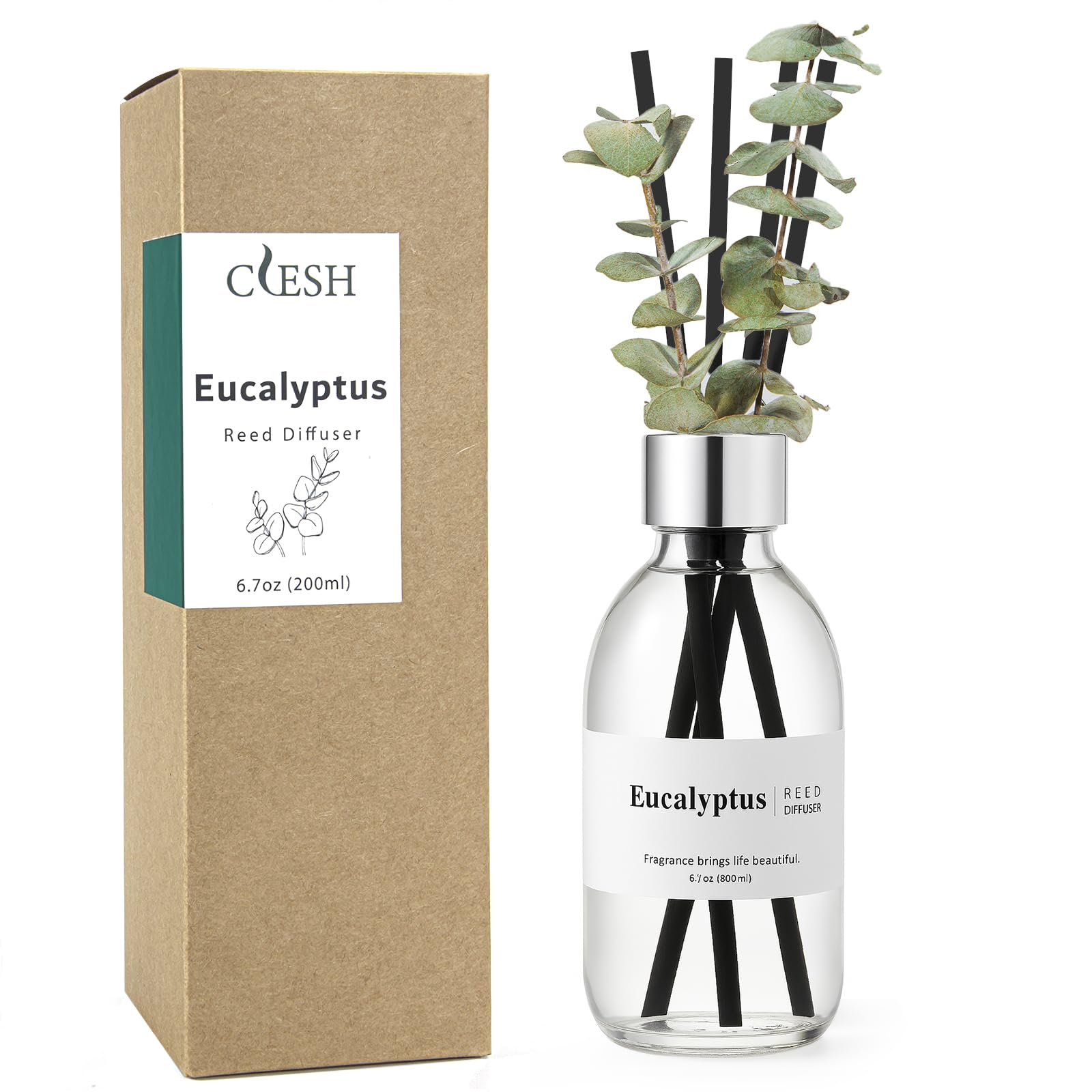 CLESH difusor frente mostrando diseño elegante y fragancia constante
