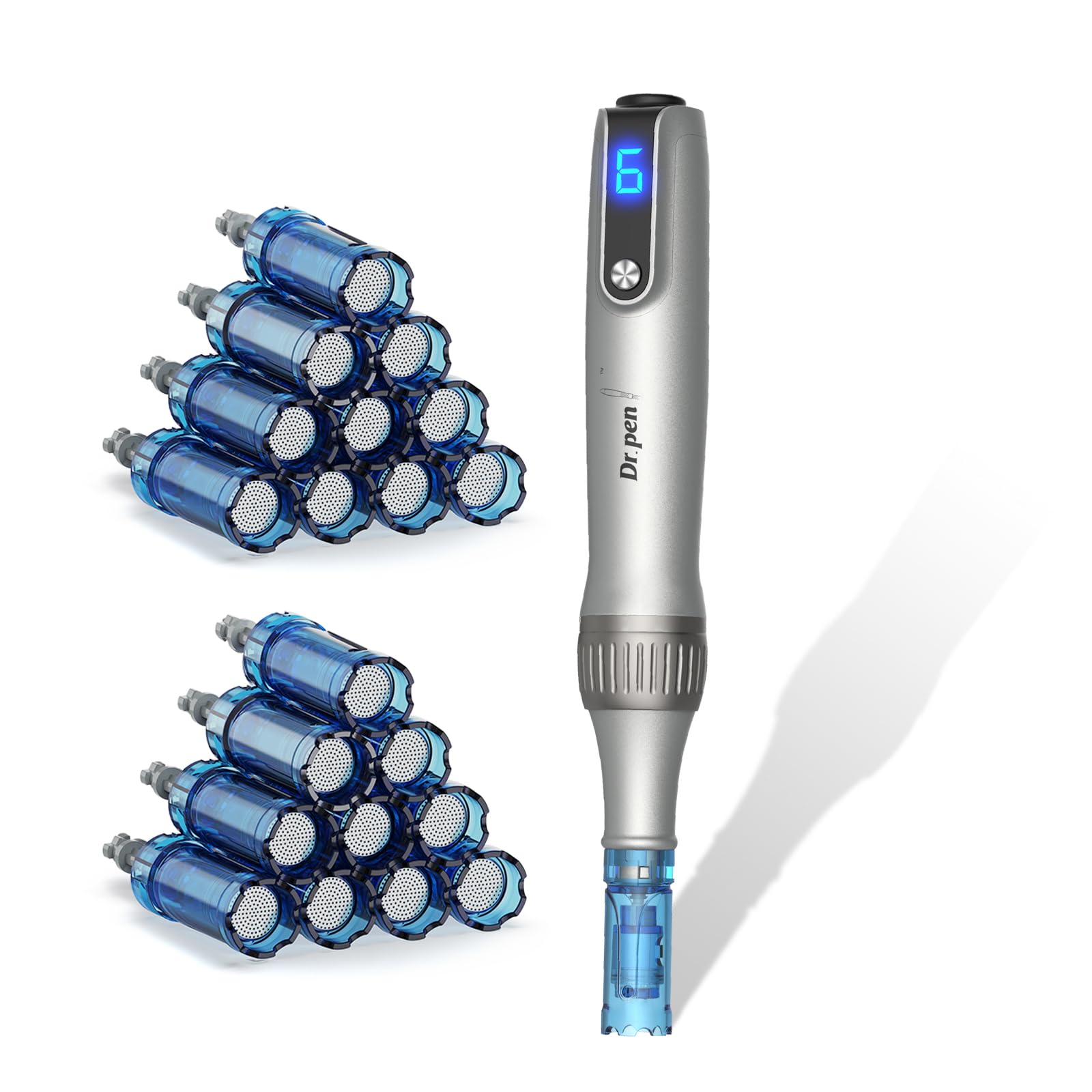 CLETINA Dr Pen M8S accesorios y etiqueta con información de producto