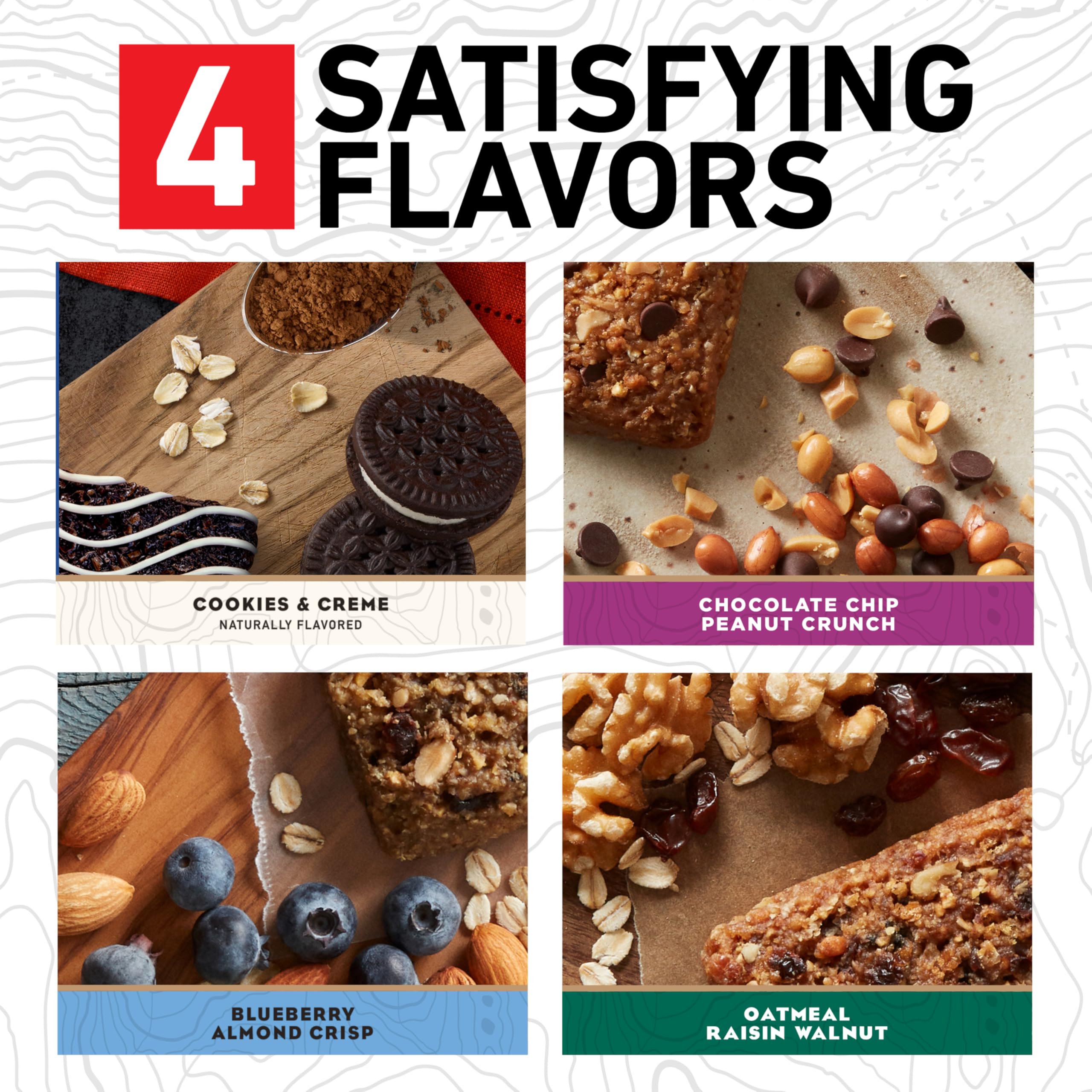 CLIF Bar Blueberry Almond Crisp corte que revela frutos secos y sabor frutal