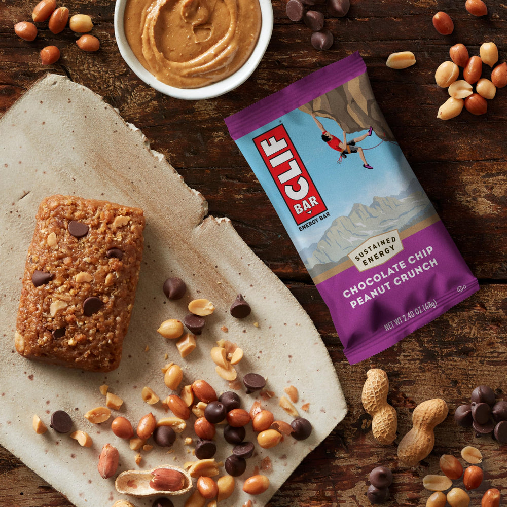 CLIF Bar avena orgánica en primer plano evidencia ingredientes plant-based