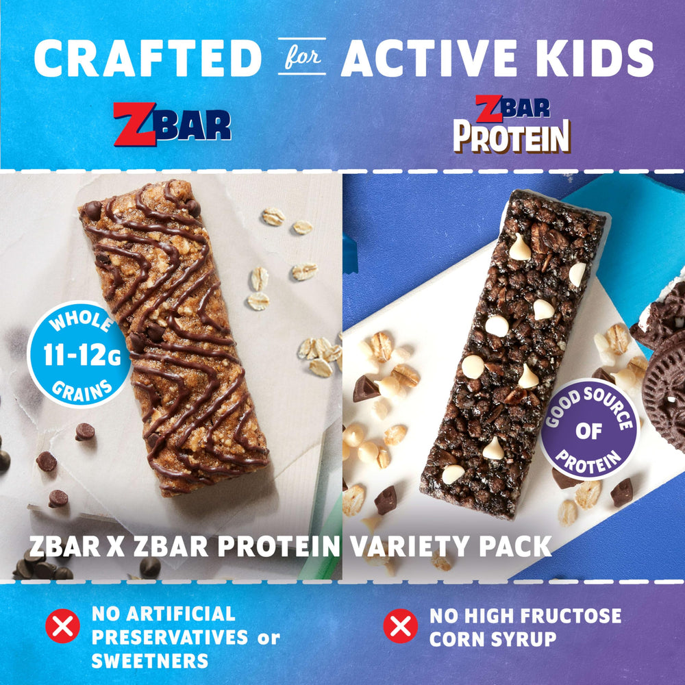 Clif Kid Zbar tamaño en mano para referencia de porción infantil