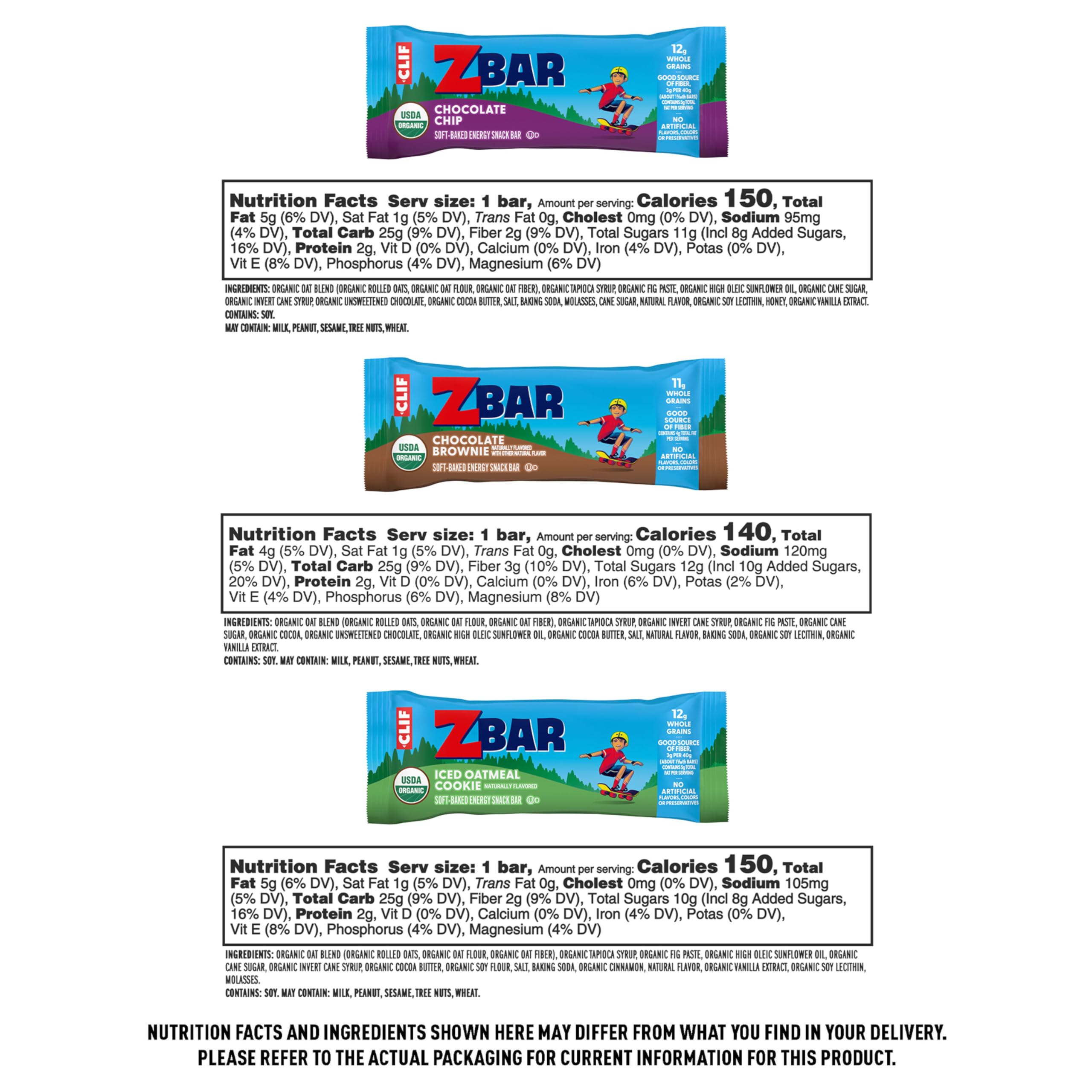 Clif Kid Zbar Protein barra crujiente con 5 g de proteína por porción