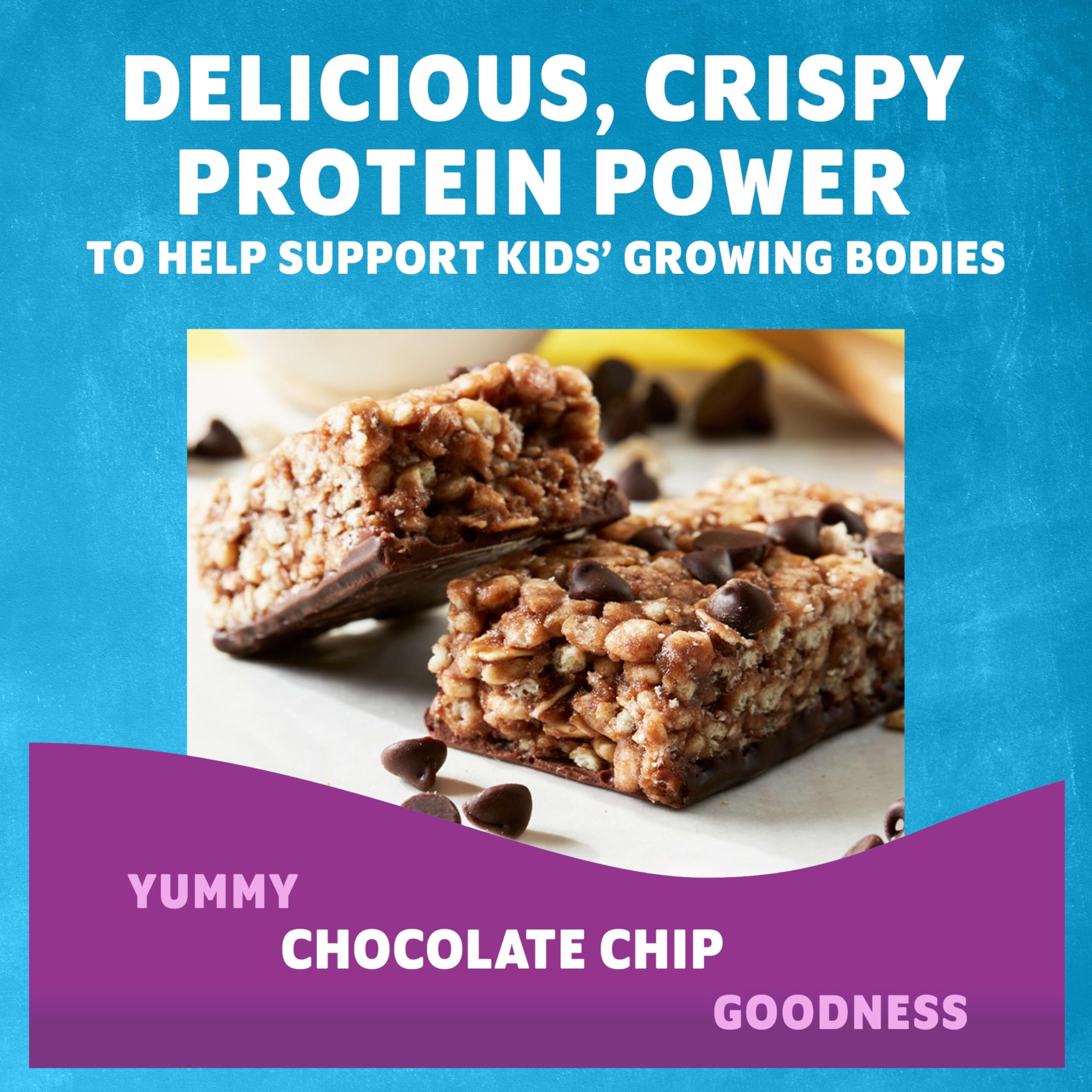 Clif Kid ZBar primer plano de la textura crujiente y avena orgánica
