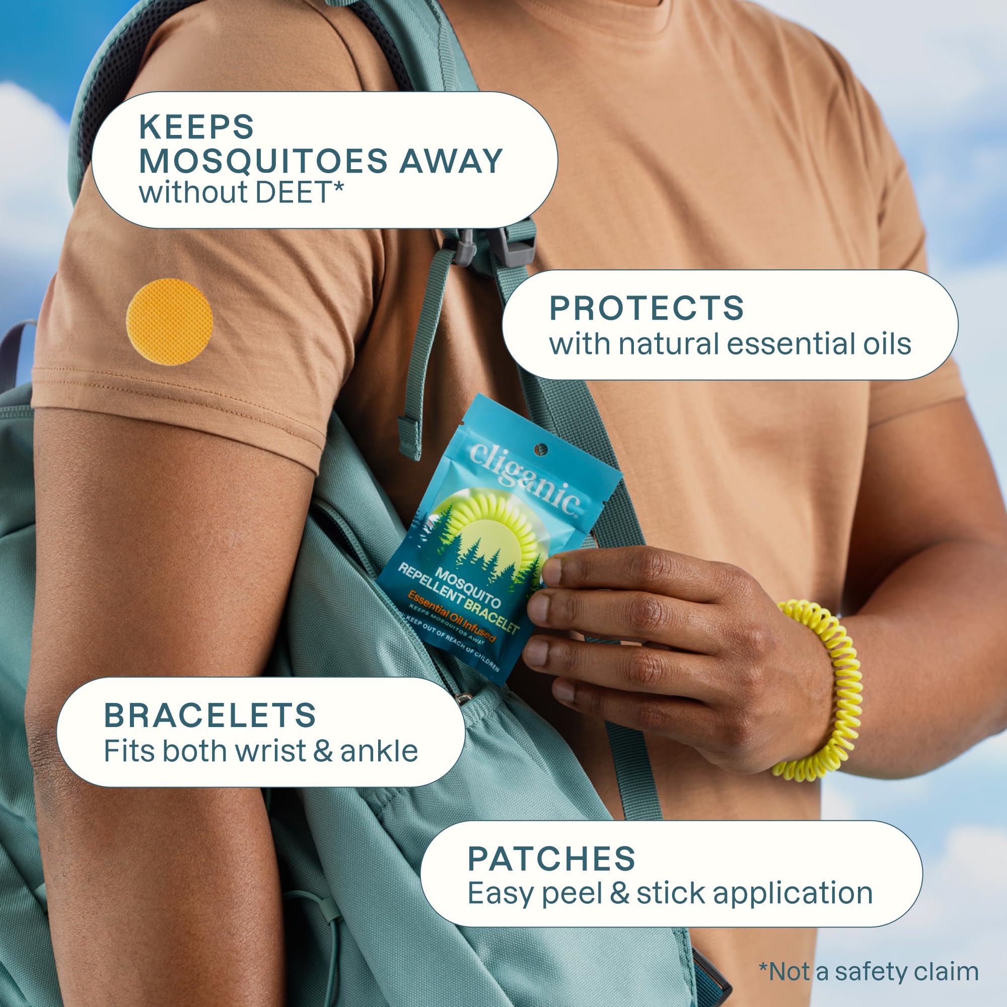 Cliganic primer plano de textura EVA cómoda y resistente al agua