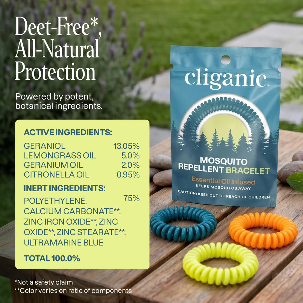 Cliganic 50 pulseras desplegadas, práctico suministro para grupos