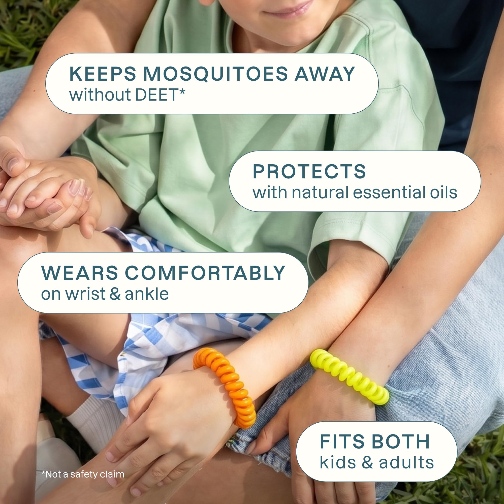 Cliganic comparación de talla mostrando ajuste para niños y adultos