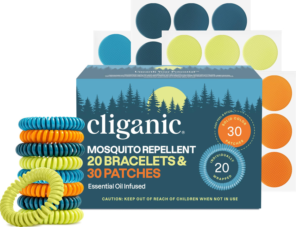 Cliganic pulsera frontal en empaque mostrando practicidad y protección