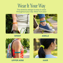 Cliganic pulsera en muñeca durante excursión, ayuda en actividades al aire libre