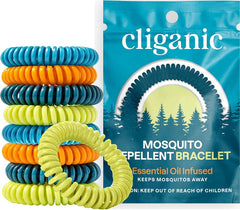Cliganic paquete frontal mostrando 50 pulseras, ideal para familias