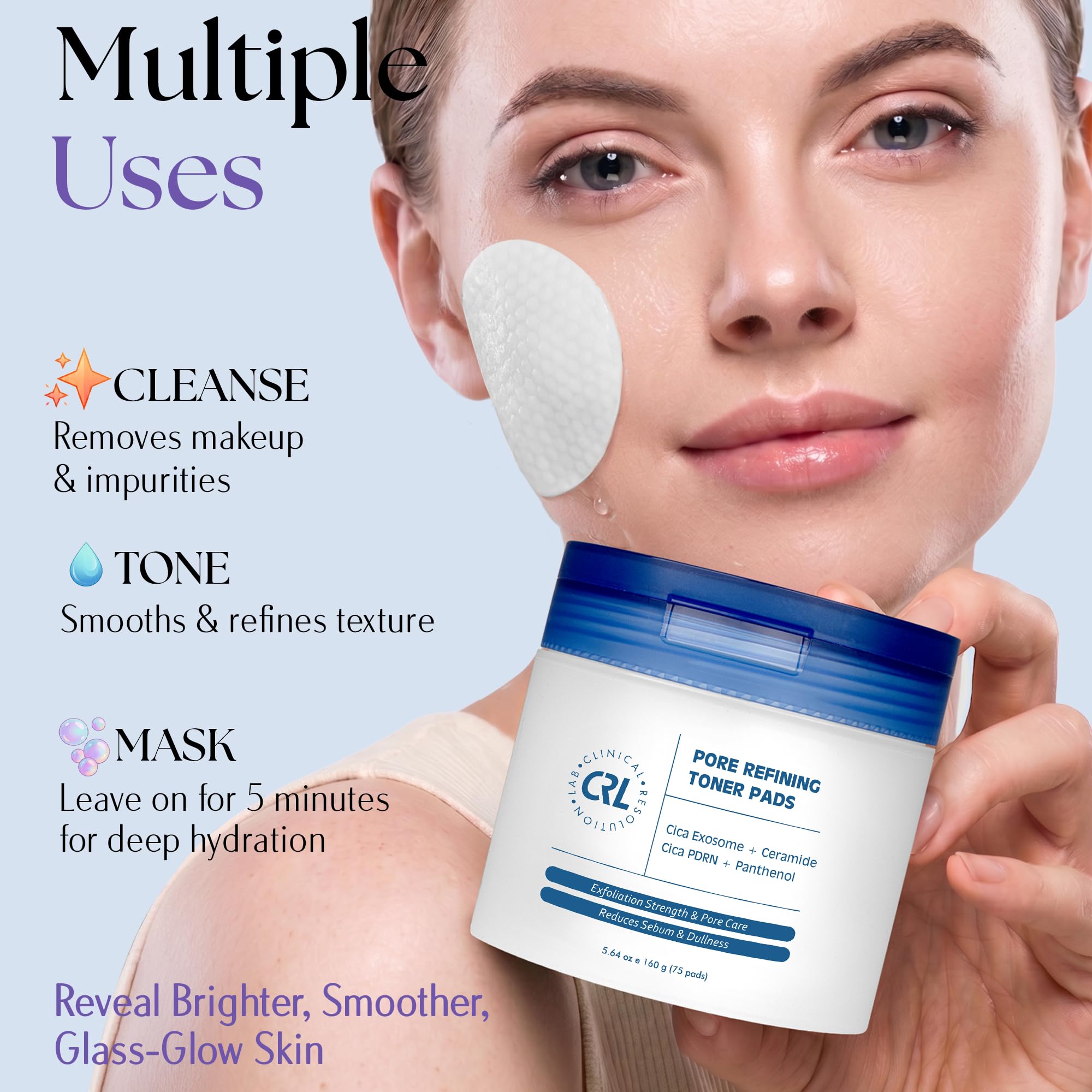 Clinical Resolution primer plano lado texturizado para exfoliar suavemente
