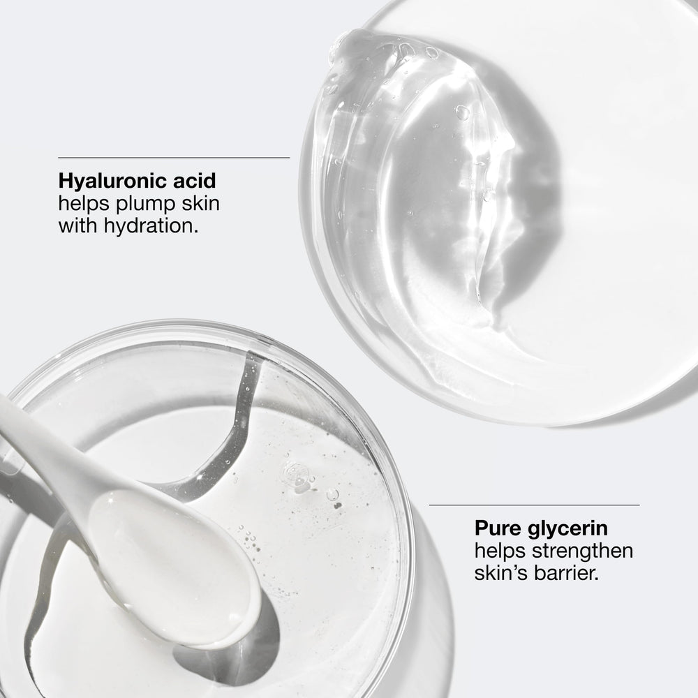 Clinique primer plano del ingrediente glicerina que retiene humedad