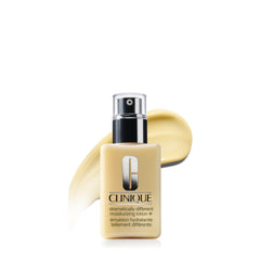 clinique envase frontal de Dramatically Different Moisturizing Lotion+ muestra tamaño y marca, hidratación clara