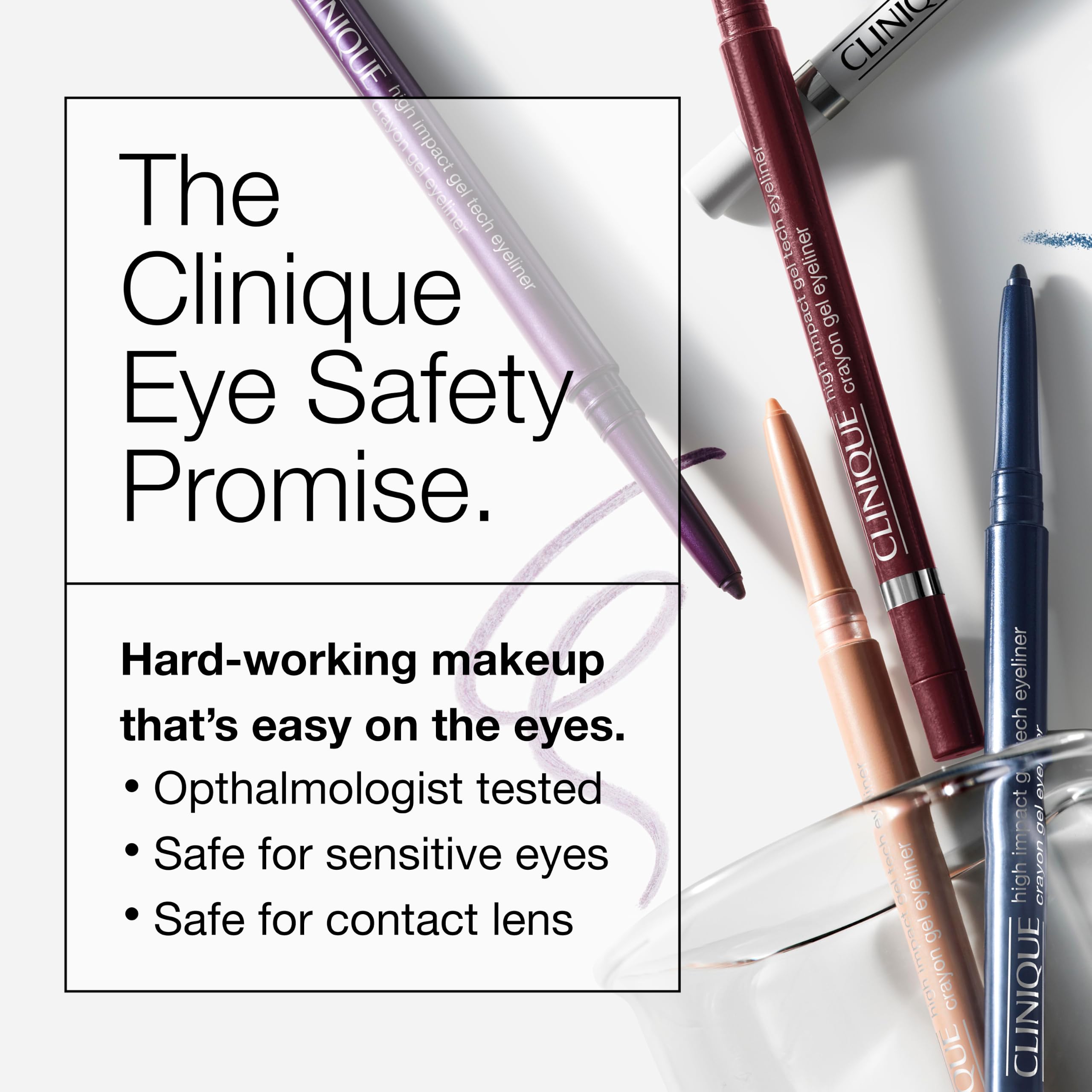 Clinique High Impact en escena lifestyle enfatizando mirada natural y duradera