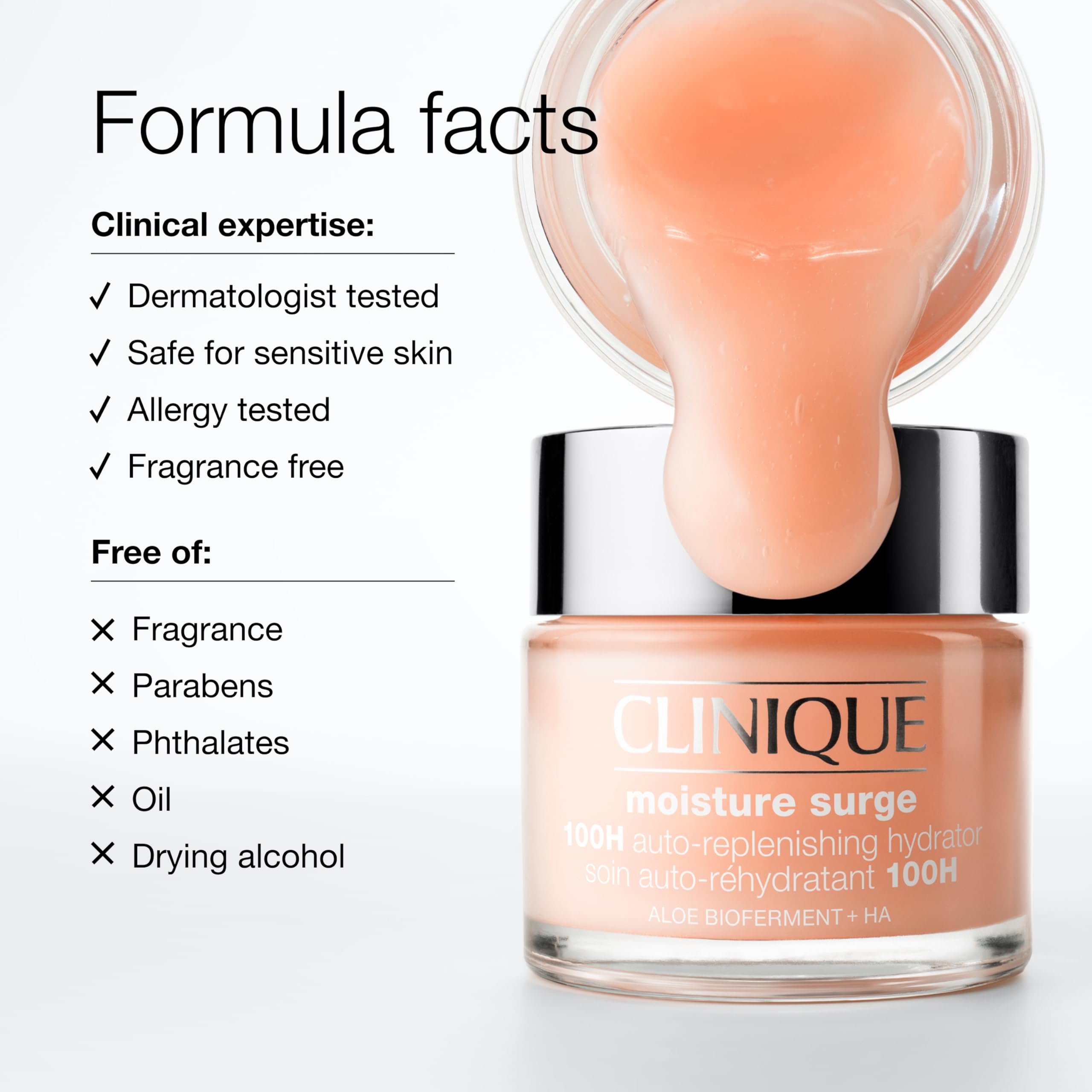 Clinique aplicación en rostro para una piel suave antes del maquillaje
