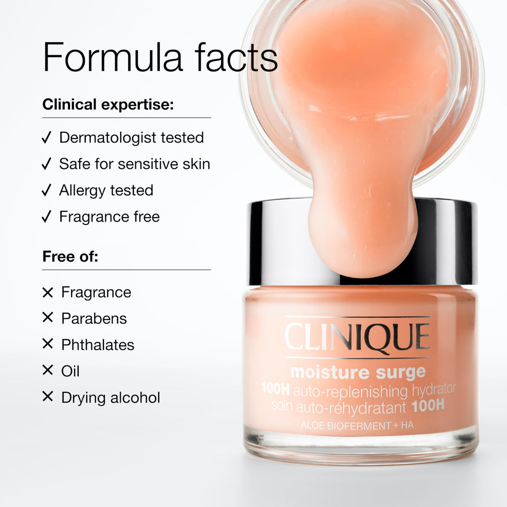 Clinique aplicación en rostro para una piel suave antes del maquillaje