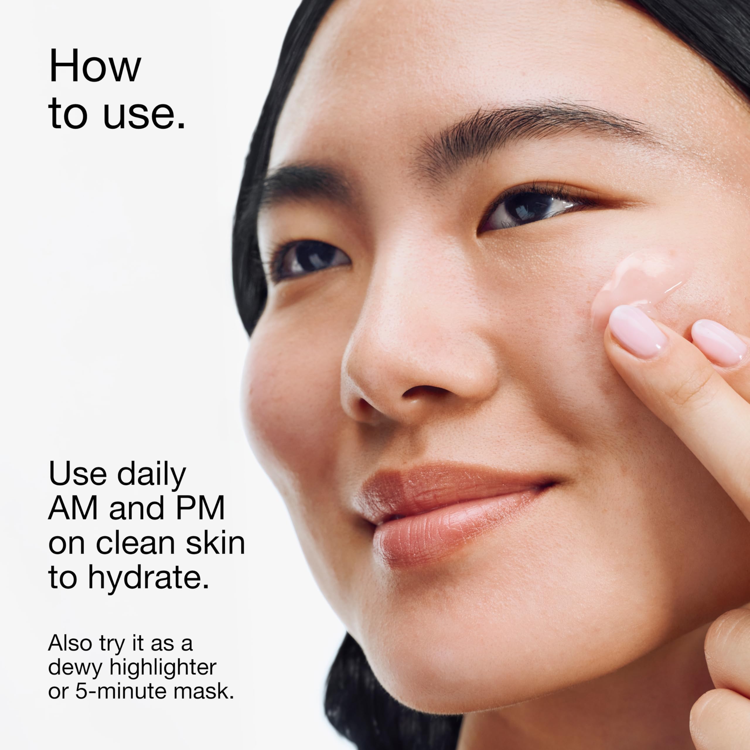 Clinique piel tras aplicar Moisture Surge con aspecto hidratado y luminoso