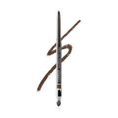 Clinique Quickliner frontal del envase mostrando el lápiz en Dark Chocolate, fácil aplicación