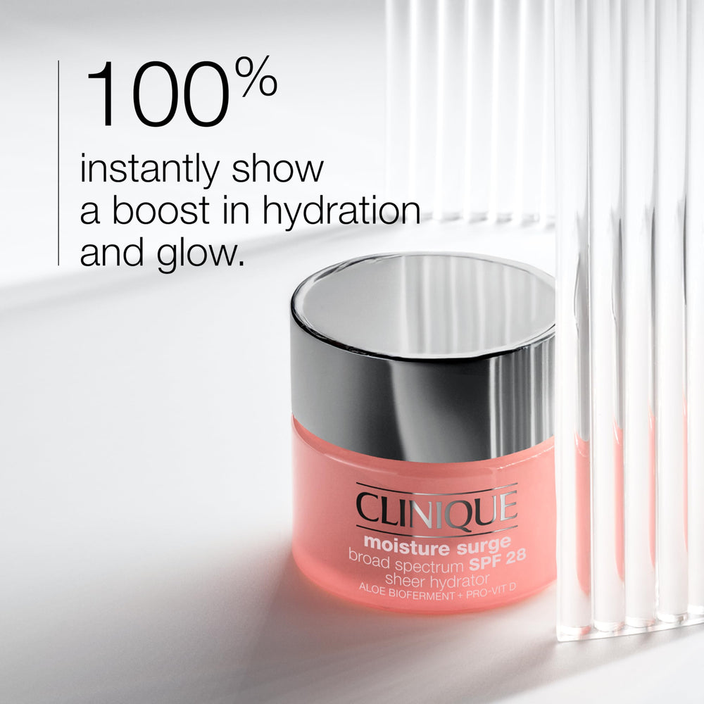 Clinique Moisture Surge textura cremosa que hidrata al contacto