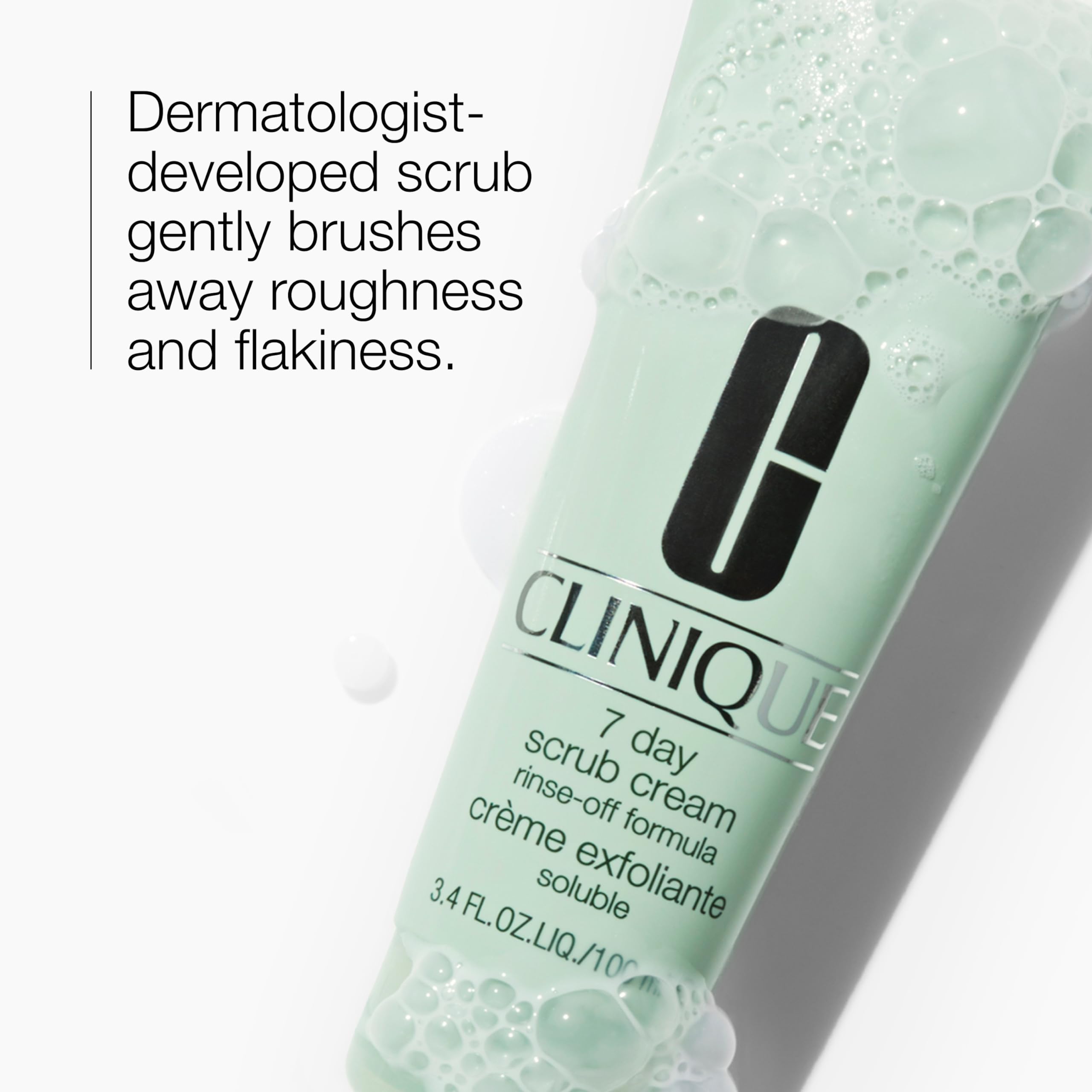 Clinique textura cremosa del exfoliante que suaviza piel