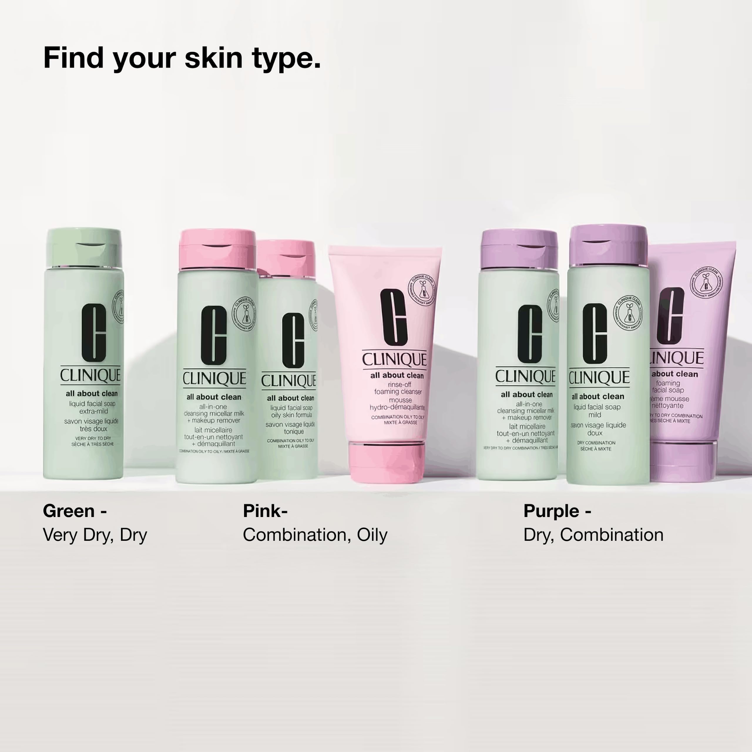 Clinique manos aplicando gel limpiador para un rostro limpio y confortable