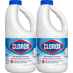 Clorox botella frontal que muestra vertido controlado y evita salpicaduras