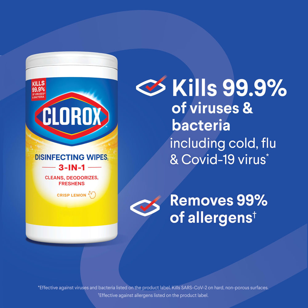 Clorox pack de cuatro botes listo para distribuir en aulas y hogares
