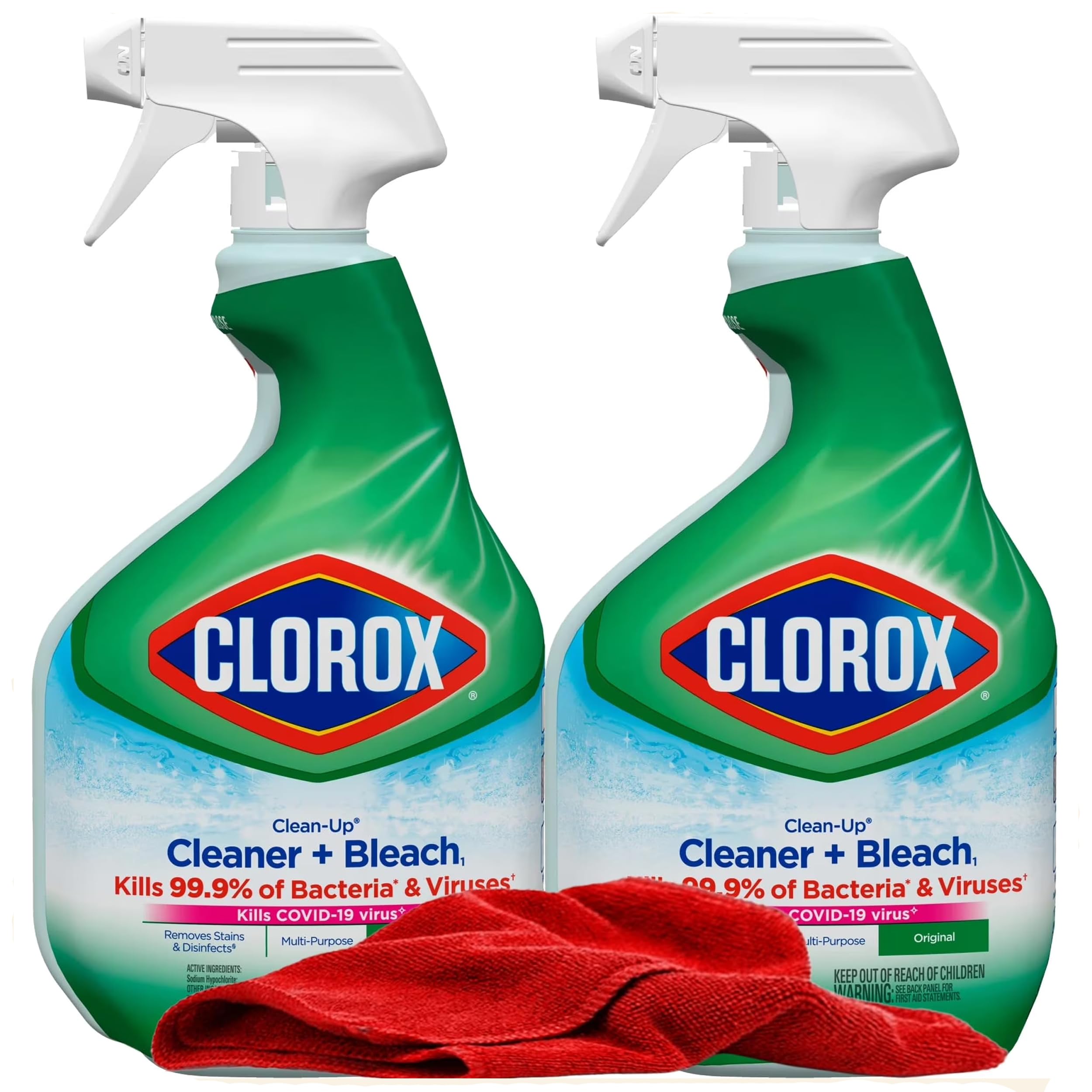 Clorox Clean-Up frente del envase mostrando el spray y beneficio desinfectante