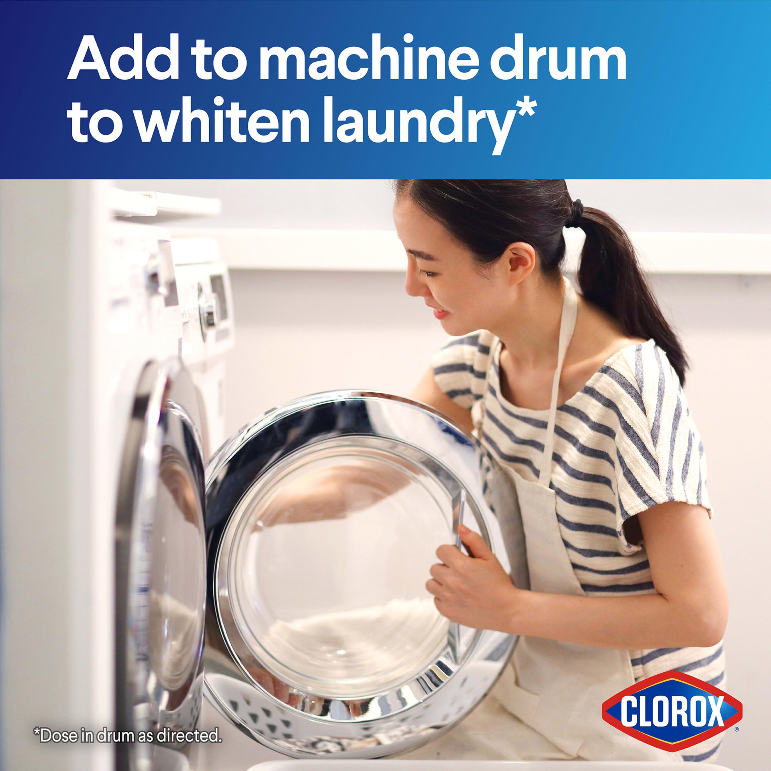 Clorox detalle del envase reciclable destacando contenido postconsumo y sostenibilidad