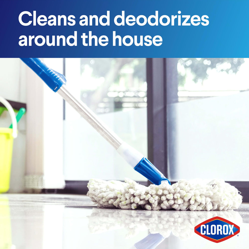 Clorox etiqueta con instrucciones claras para dosificación y seguridad en uso