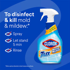 Clorox Plus Tilex comparación azulejo antes y después mejora estética