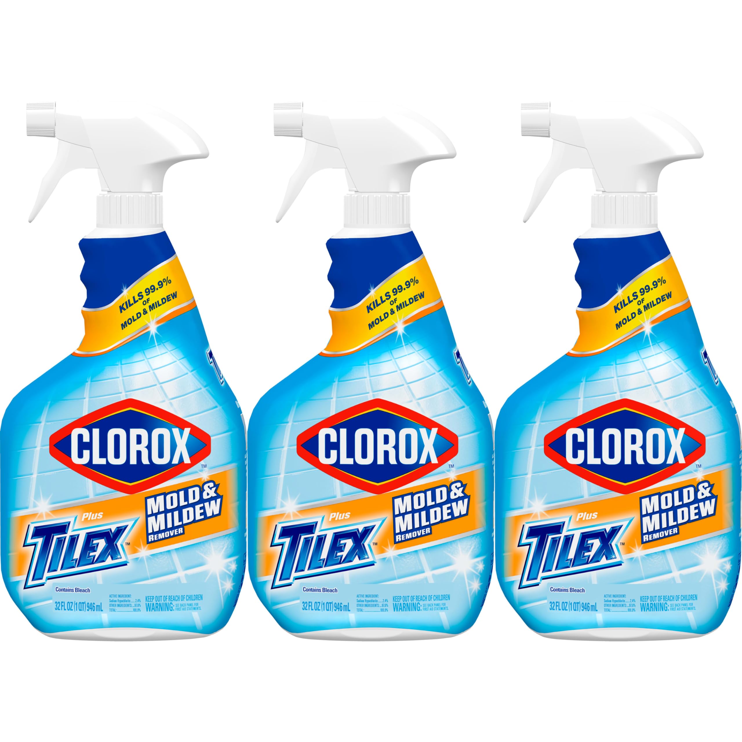Clorox Plus Tilex limpiando borde de piscina restaurando brillo