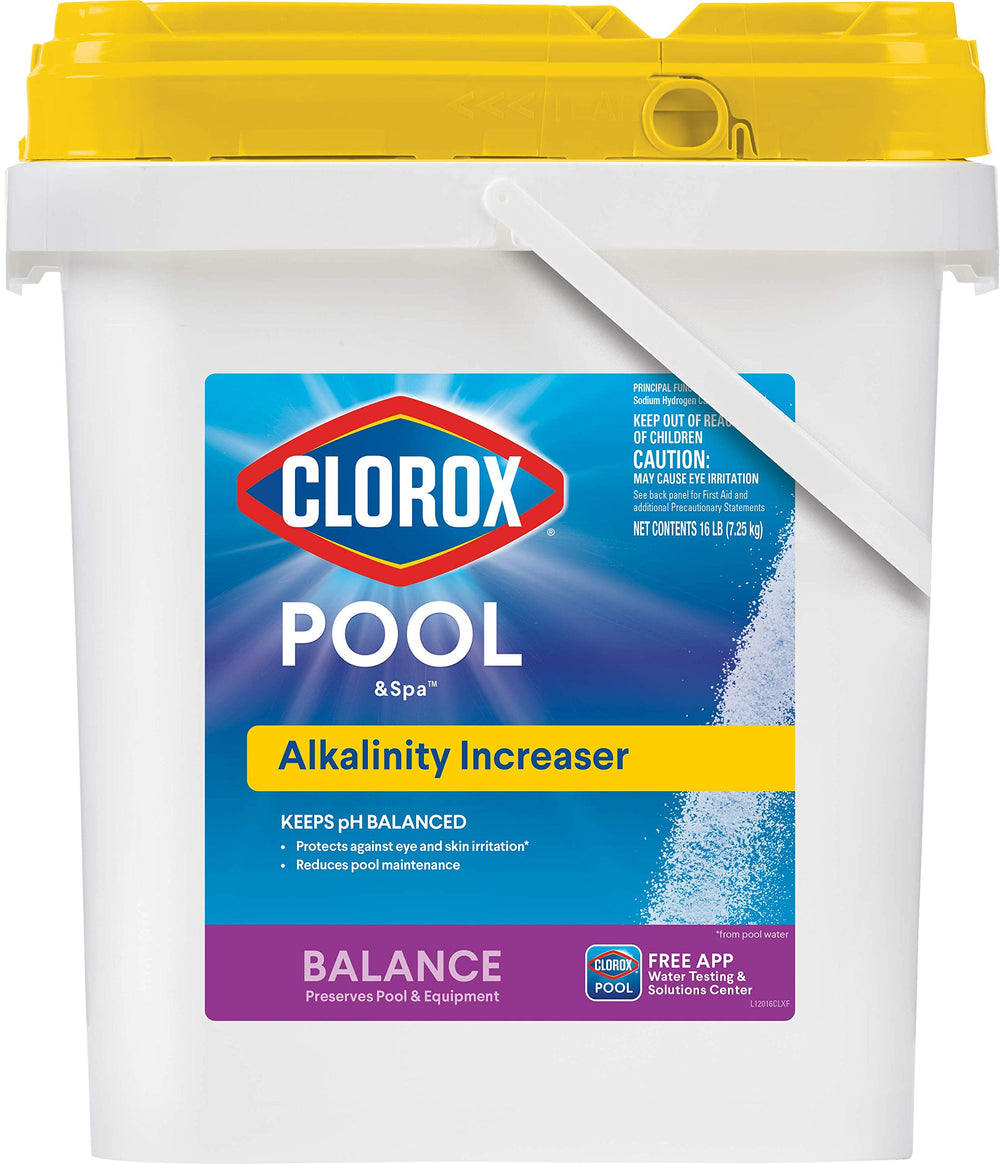 Clorox Pool&Spa 16 lb front packaging showing product and weight benefits