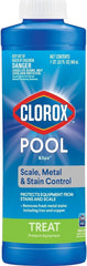 CLOROX Pool&Spa envase frontal mostrando la marca y beneficio preventivo