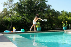Clorox Pool&Spa granulated alkalinity increaser close-up for easy dosing