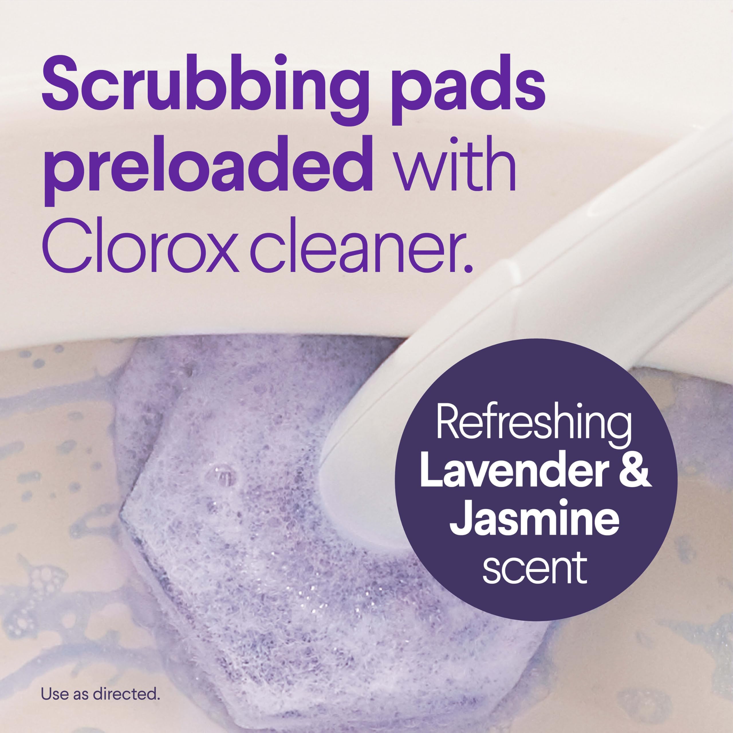 Clorox Scentiva almohadilla primer plano con textura útil para fregar
