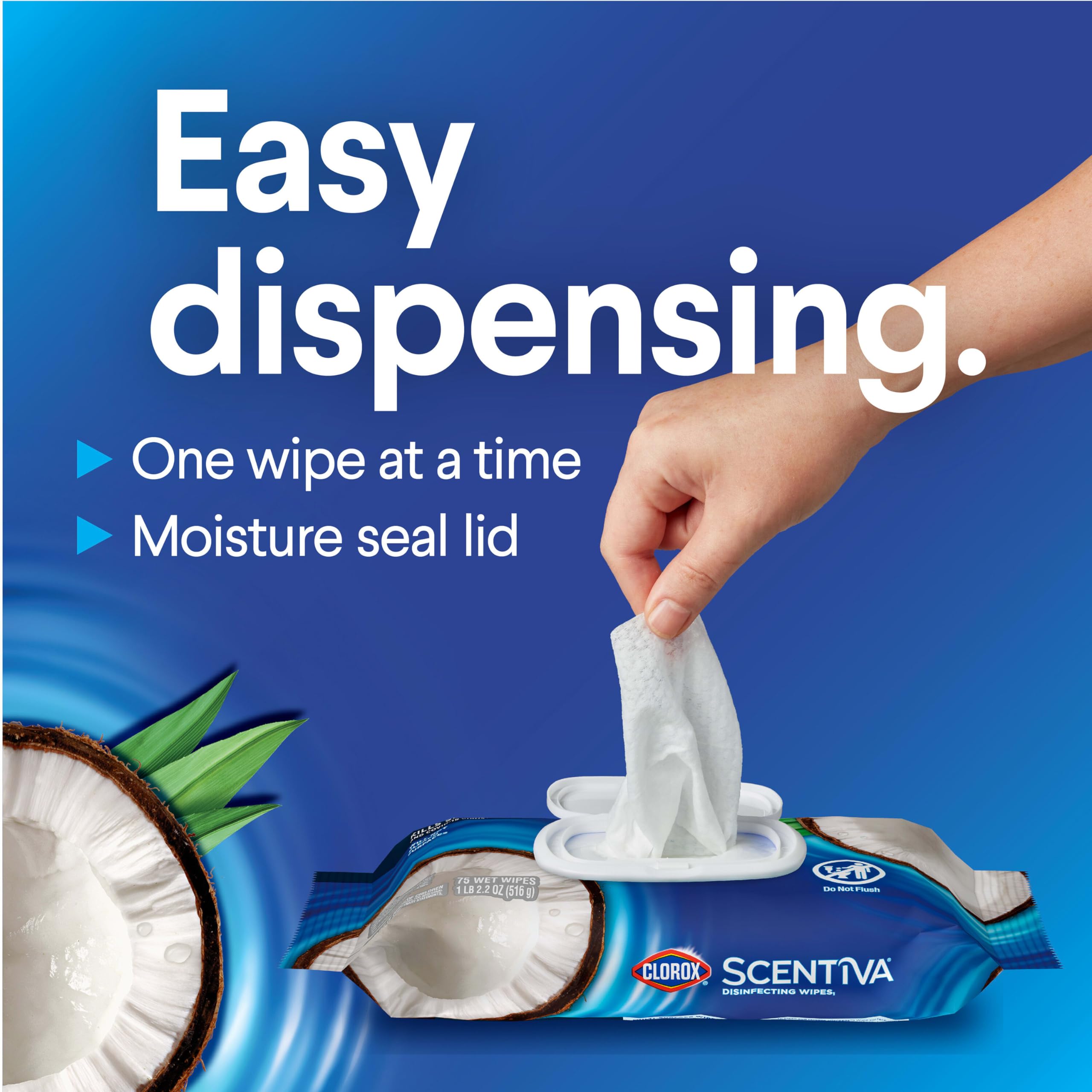 Clorox Scentiva detalle de etiqueta con instrucciones y beneficios
