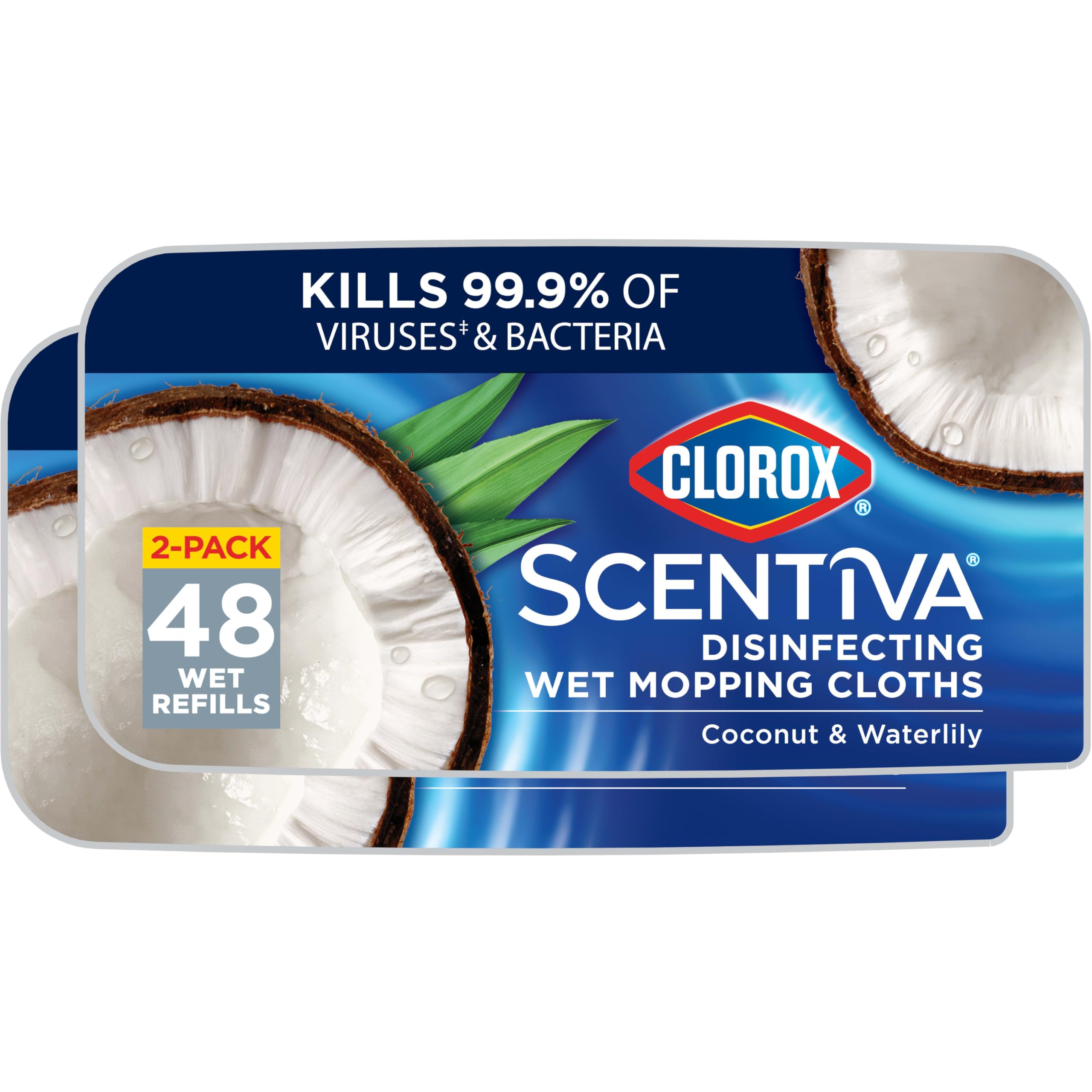 Clorox Scentiva frente del envase mostrando recambios listos y ventaja de conveniencia