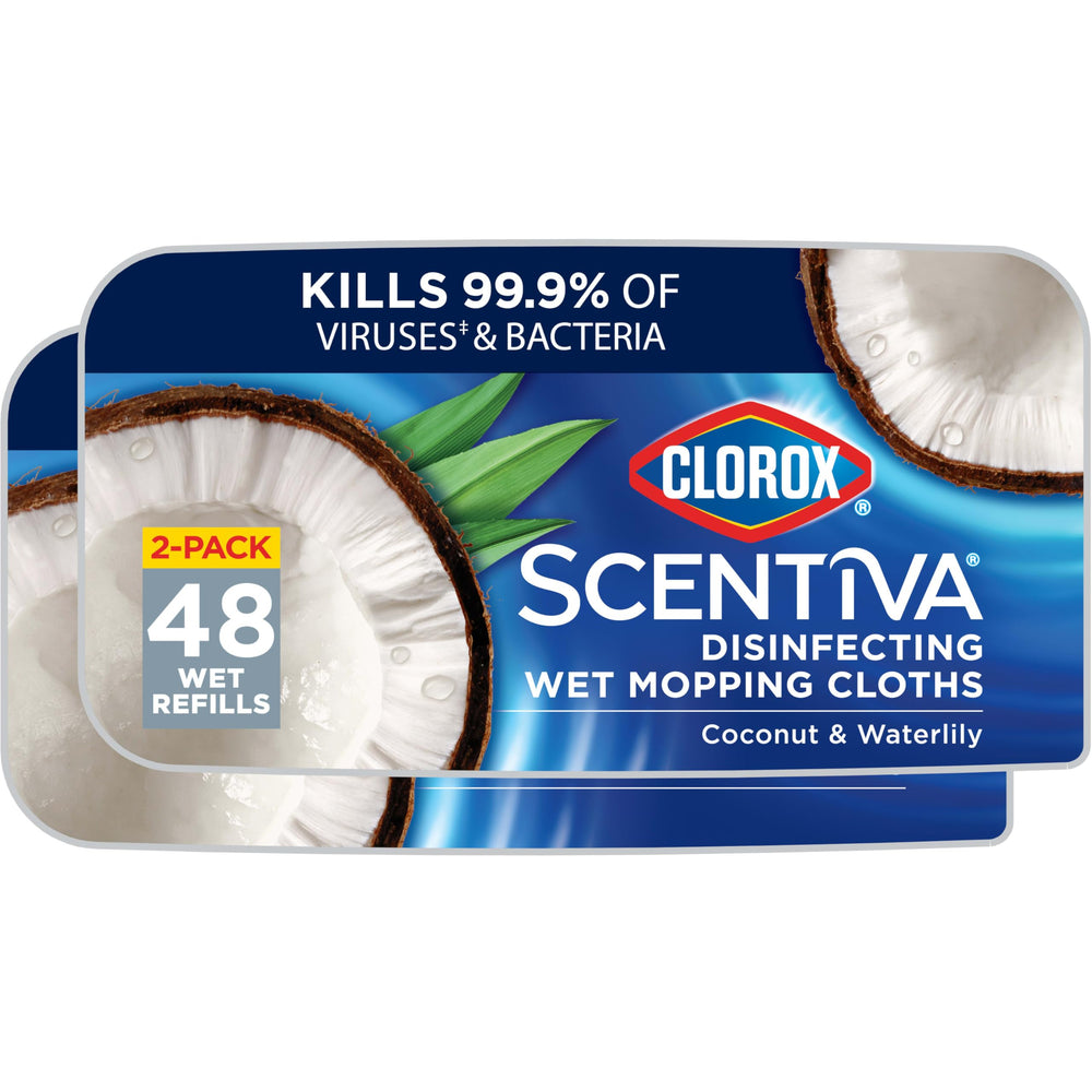 Clorox Scentiva frente del envase mostrando recambios listos y ventaja de conveniencia