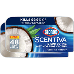 Clorox Scentiva frente del envase mostrando recambios listos y ventaja de conveniencia