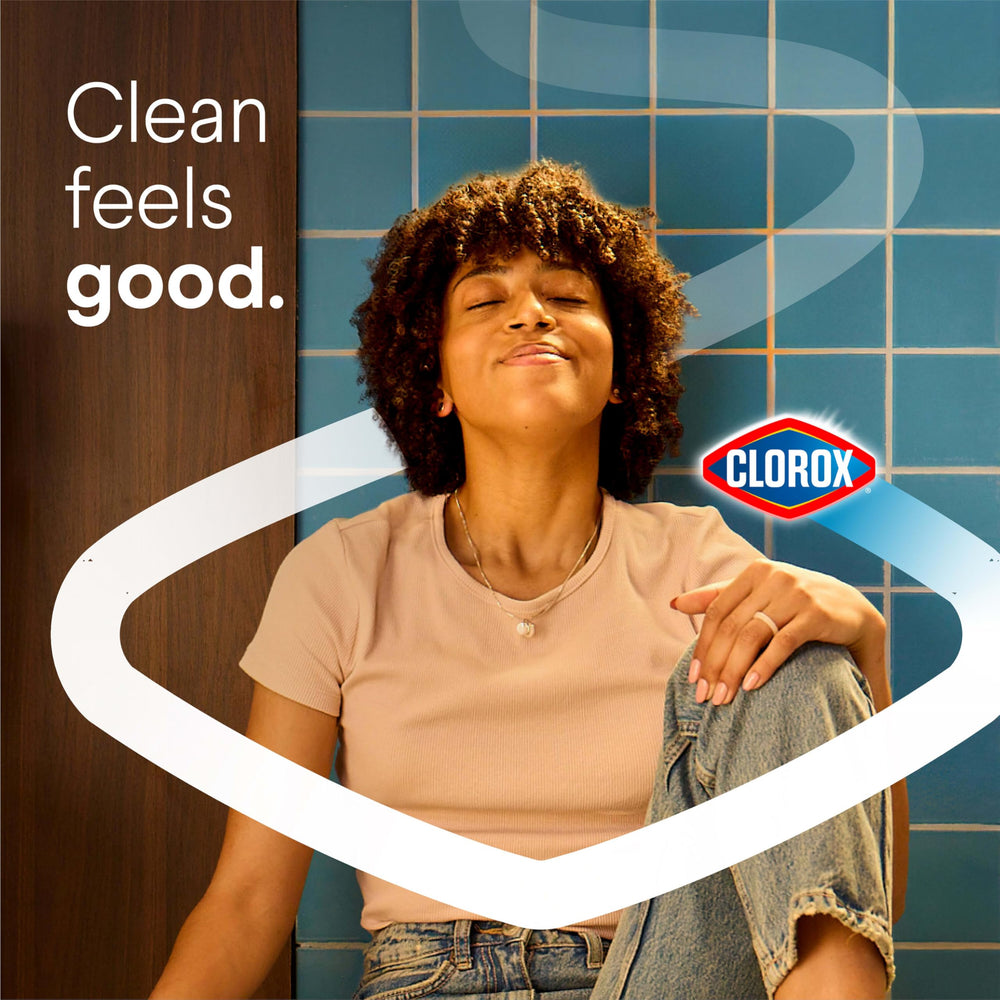 Clorox Scentiva limpiando porcelana sin dañar acabado brillante