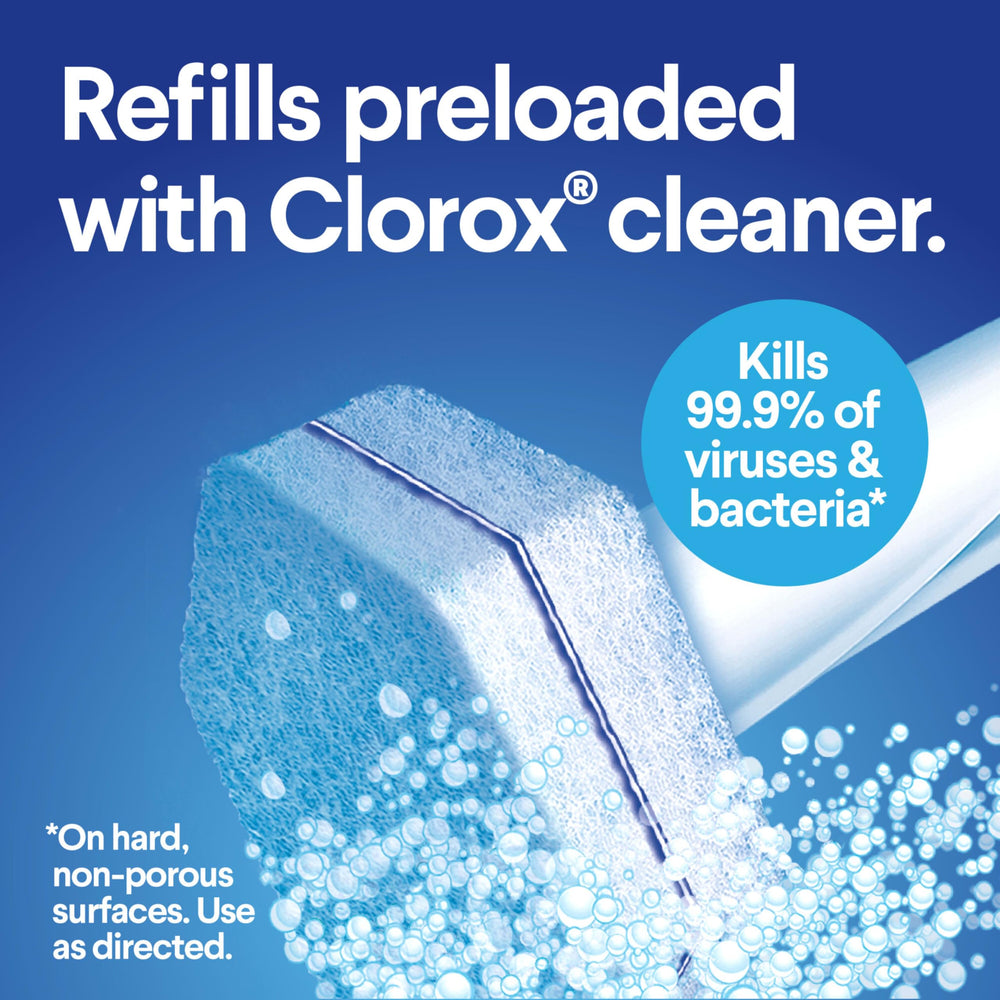 Clorox detalle de textura de almohadilla resaltando fibras y poder de fregado